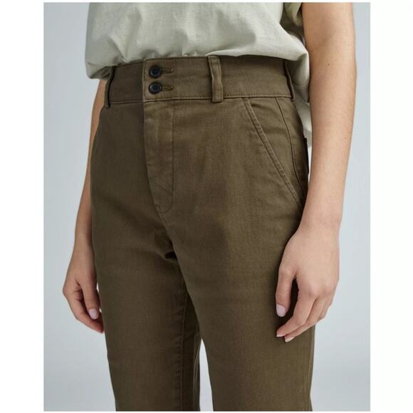 NWT Everlane The Organic Straight Leg Pant in Beech Size 12 - Picture 2 of 12